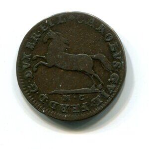 1783 Braunschweig-Wolfenbuttel 1 Pfenning Coin (b731)